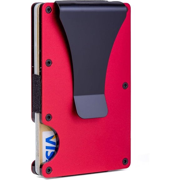 Slim Carbon Fiber Wallet with Metal Clip and RFID