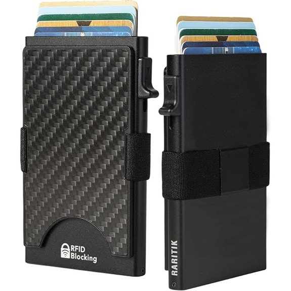 Minimalist Carbon Fiber RFID Wallet for Men