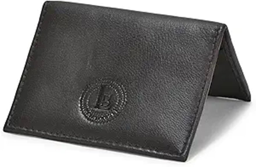 Leatherboss Slim Leather Bifold Wallet for Men