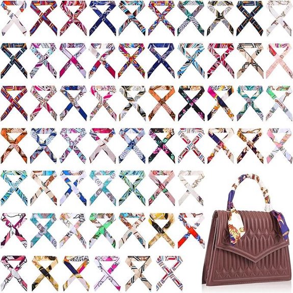 Skinny Purse Scarf for Women Handbag Neck Ribbon