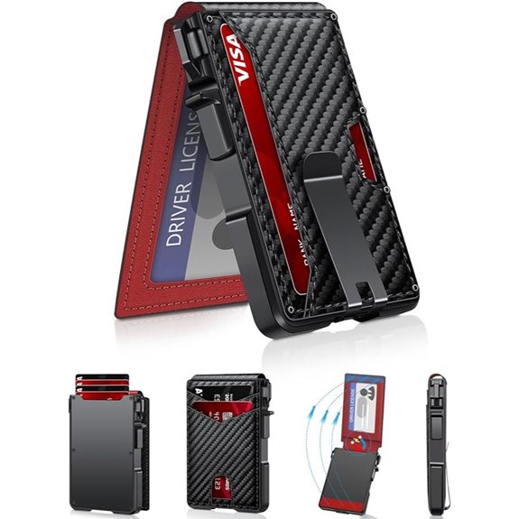 Minimalist Aluminum Wallet for Men with RFID Blocking