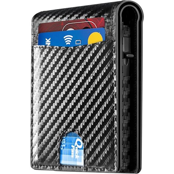 RFID-Blocking Slim Men’s Bifold Wallet with Cash Slot