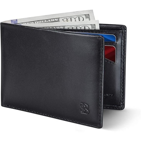 SERMAN BRANDS Slim RFID Bifold Wallet for Men