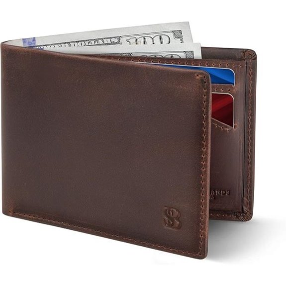 SERMAN BRANDS Slim RFID Bifold Wallet for Men