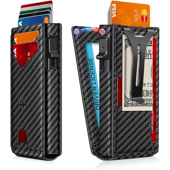Slim RFID-Blocking Wallet for Men with Money Clip