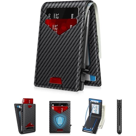Slim RFID-Blocking Men’s Wallet with Card & Cash Slots
