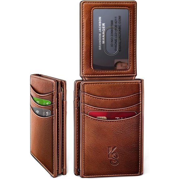 KEMISANT Men Slim Wallet with RFID Blocking