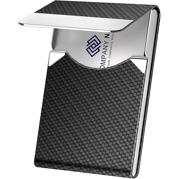 Metal Slim Business Card Holder with RFID Blocking