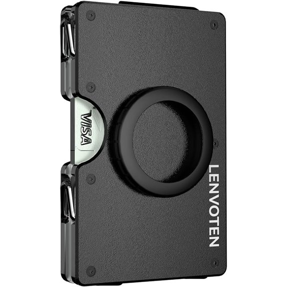 Minimalist Metal Wallet with RFID Blocking and Money Clip