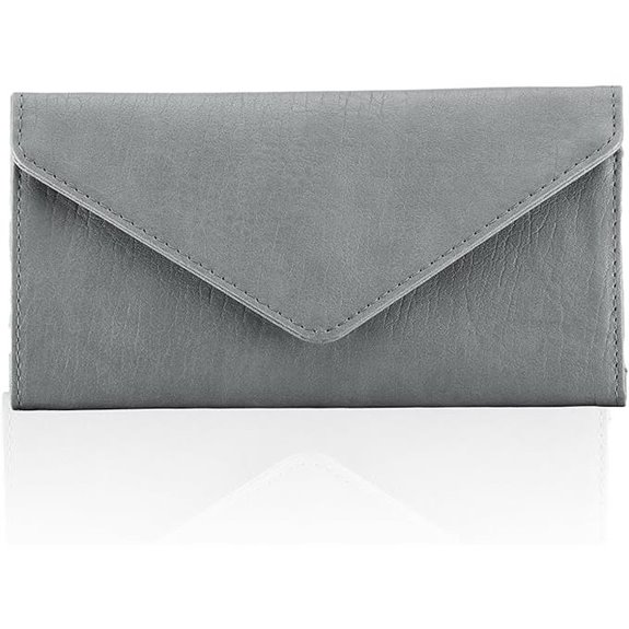 RFID Blocking Slim Trifold Wallet with Coin Pocket