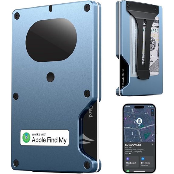 Slim Men’s RFID-Blocking Wallet with Airtag Compatibility