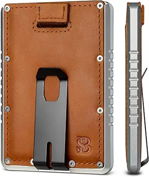 SERMAN Slim RFID Wallet with Money Clip