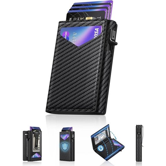 RFID Men’s Slim Wallet with Money Clip & ID