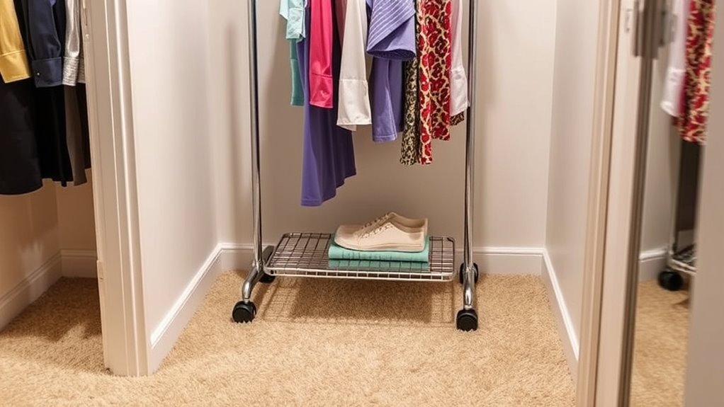 small closet rolling rack considerations