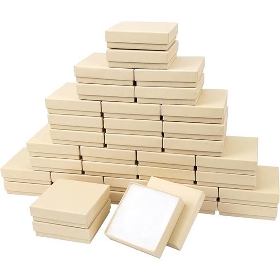 Jewelry Gift Boxes 40-Pack Small Cardboard Display