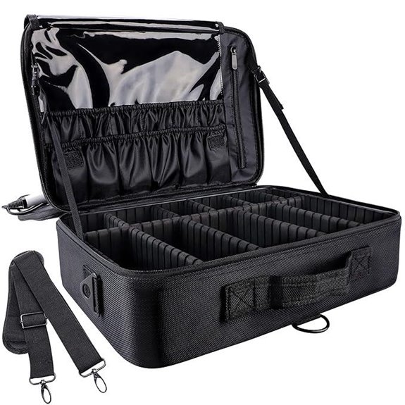 gzcz Large Capacity Travel Makeup Organizer Bag