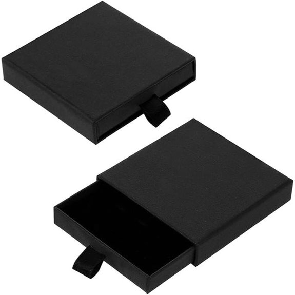 2-Pack Square Jewelry Gift Boxes with Lids