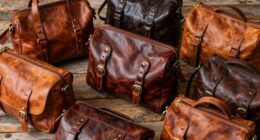 stylish full grain leather camera bags