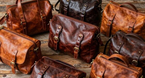 stylish full grain leather camera bags