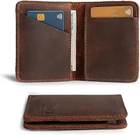 Hide & Drink Minimalist Leather Bifold Wallet