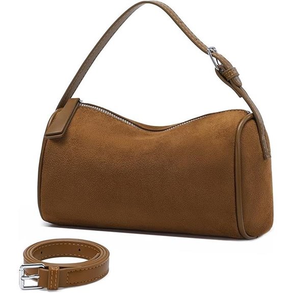 Suede Leather Crossbody Bag for Women Small Purse