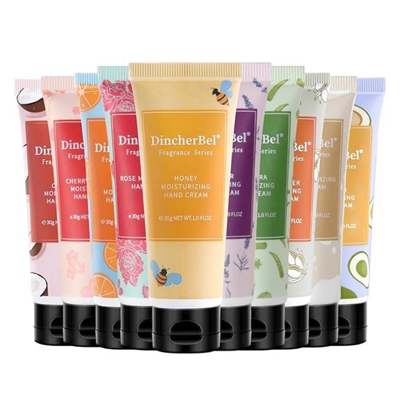 DincherBel Hydrating Hand Cream Set (10 Pack)