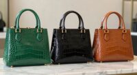 top croc embossed mini bags
