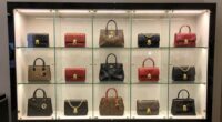 top designer handbag displays