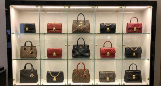 top designer handbag displays