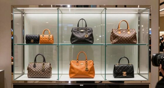 top display cabinets for handbags