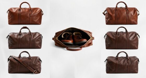 top full grain leather duffels