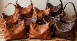 top full grain leather hobos