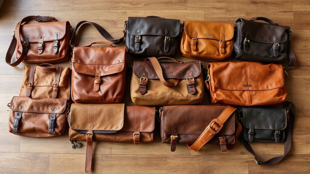 top full grain leather messenger bags