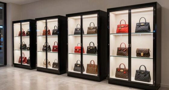 top handbag display cabinets