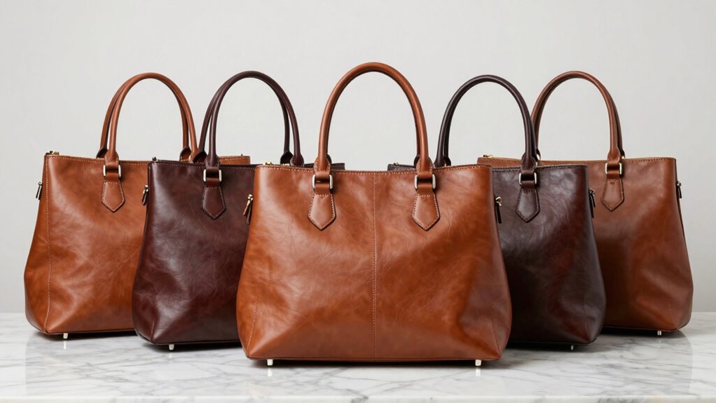 top handle leather bags