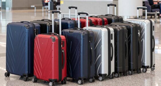 top hard shell compression suitcases