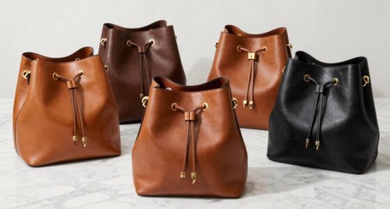top italian leather bucket bags