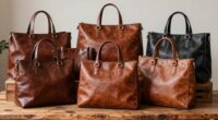 top italian leather office totes