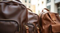 top italian leather travel backpacks