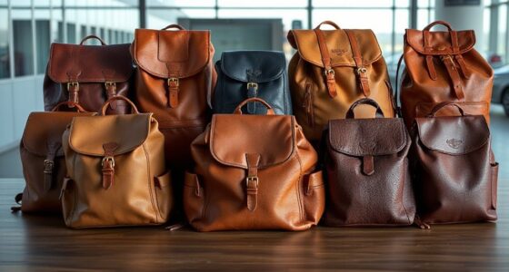 top italian leather travel backpacks