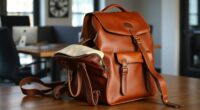 top leather business travel backpacks