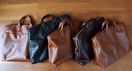 top leather garment bags
