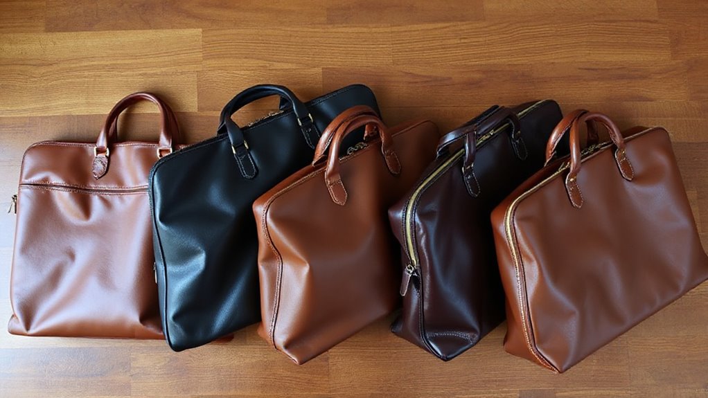 top leather garment bags