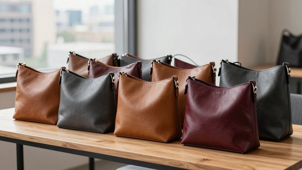 top pebbled leather bags