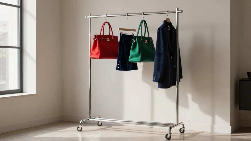 top rolling garment racks