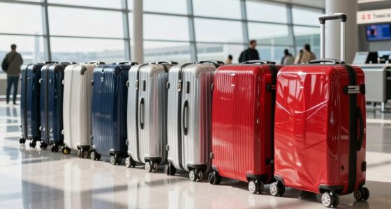 top spinner suitcases with compression