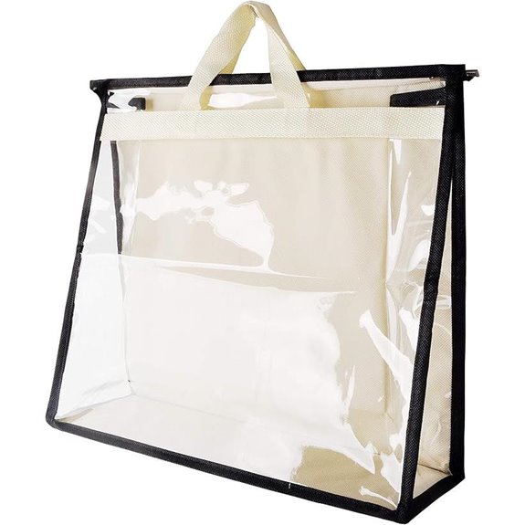 Vercord Clear PVC Handbag Dust-Free Storage Bag