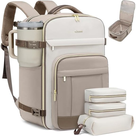 LOVEVOOK 40L Travel Backpack with Packing Cubes