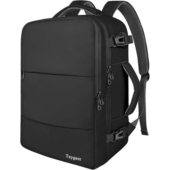 Taygeer Travel Backpack with USB Shoe Pouch TSA Approved