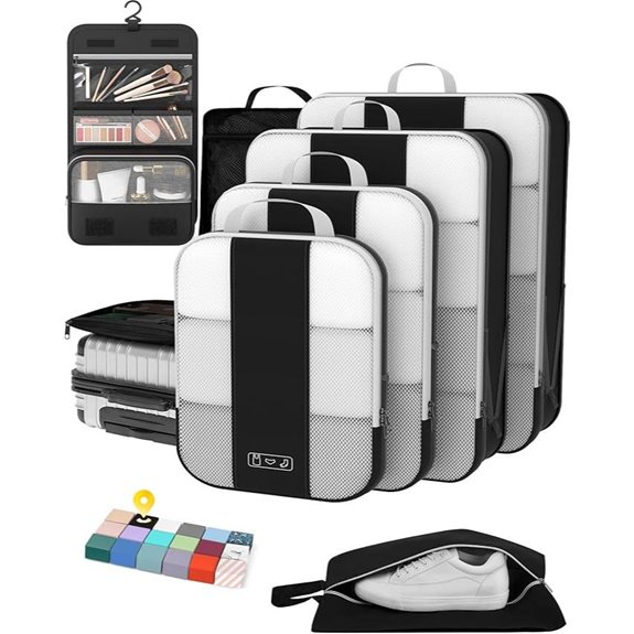 OlarHike Compression Packing Cubes for Travel (8 Pack)